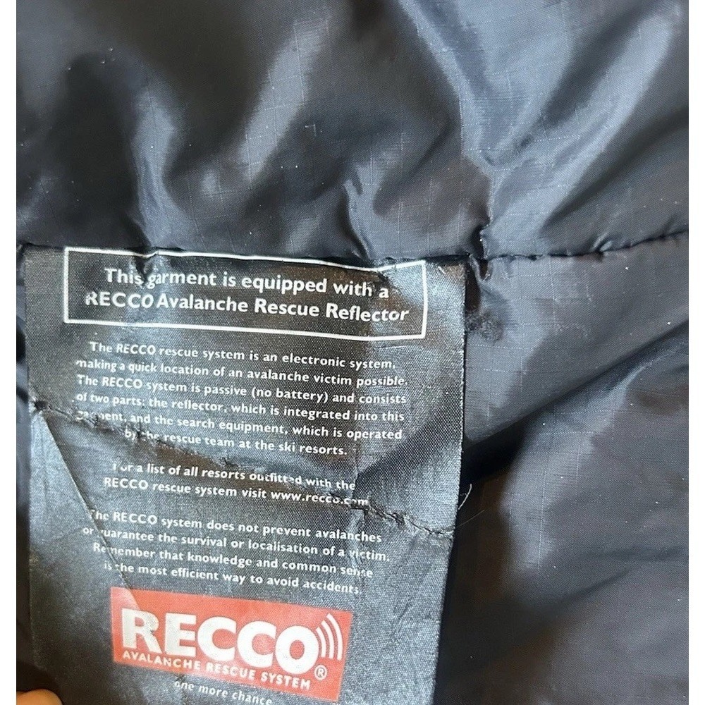 Vintage Arc'teryx AR Leaf Insulated Jacket Recco Rescue Wind Stopper Black - Picture 11 of 16